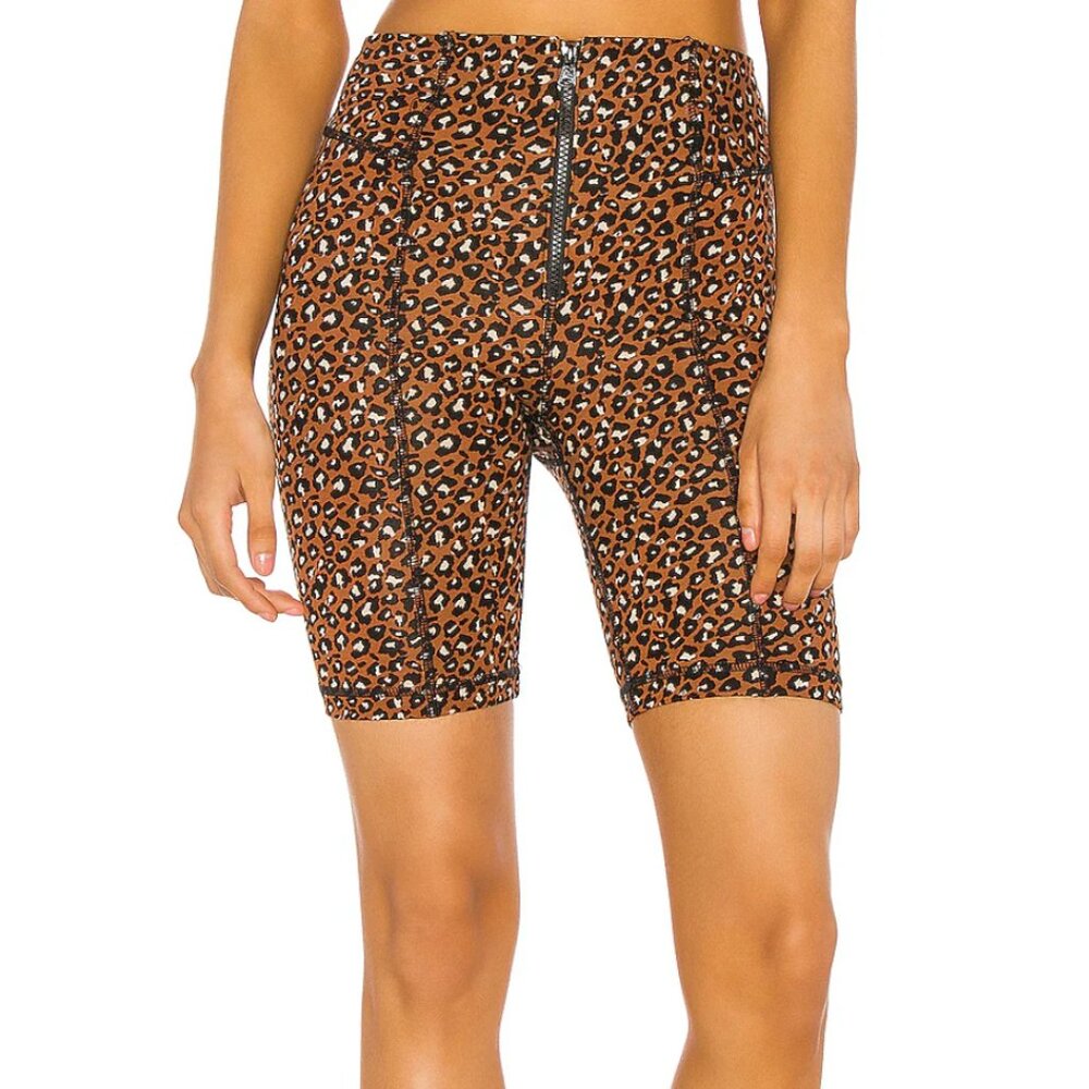💖 Free People Lucky Strike‎ Animal Print Bike Shorts